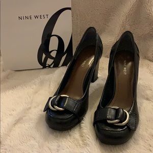 Nine West Black Buttonso Pumps